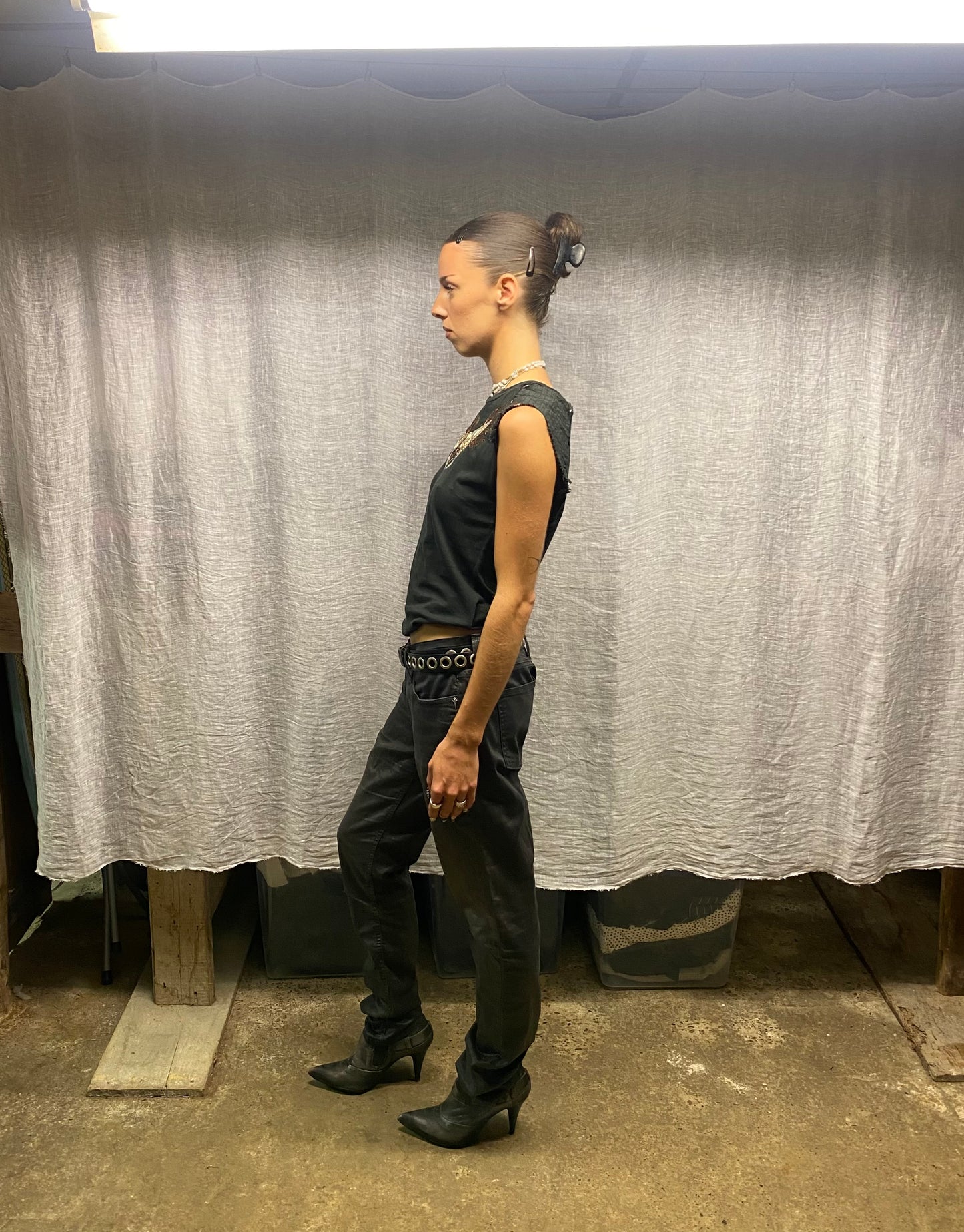 Faith black denim