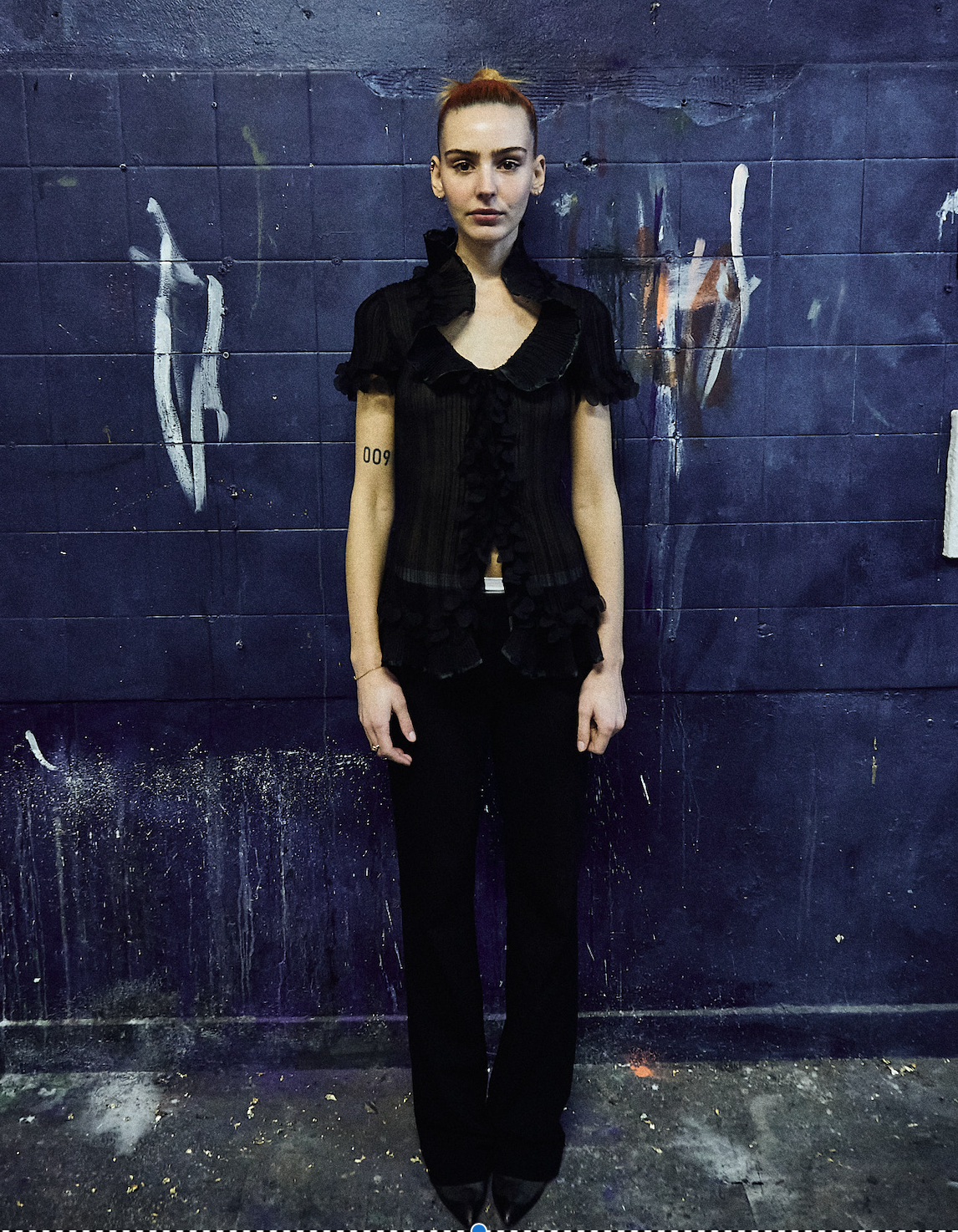 Black sheer top