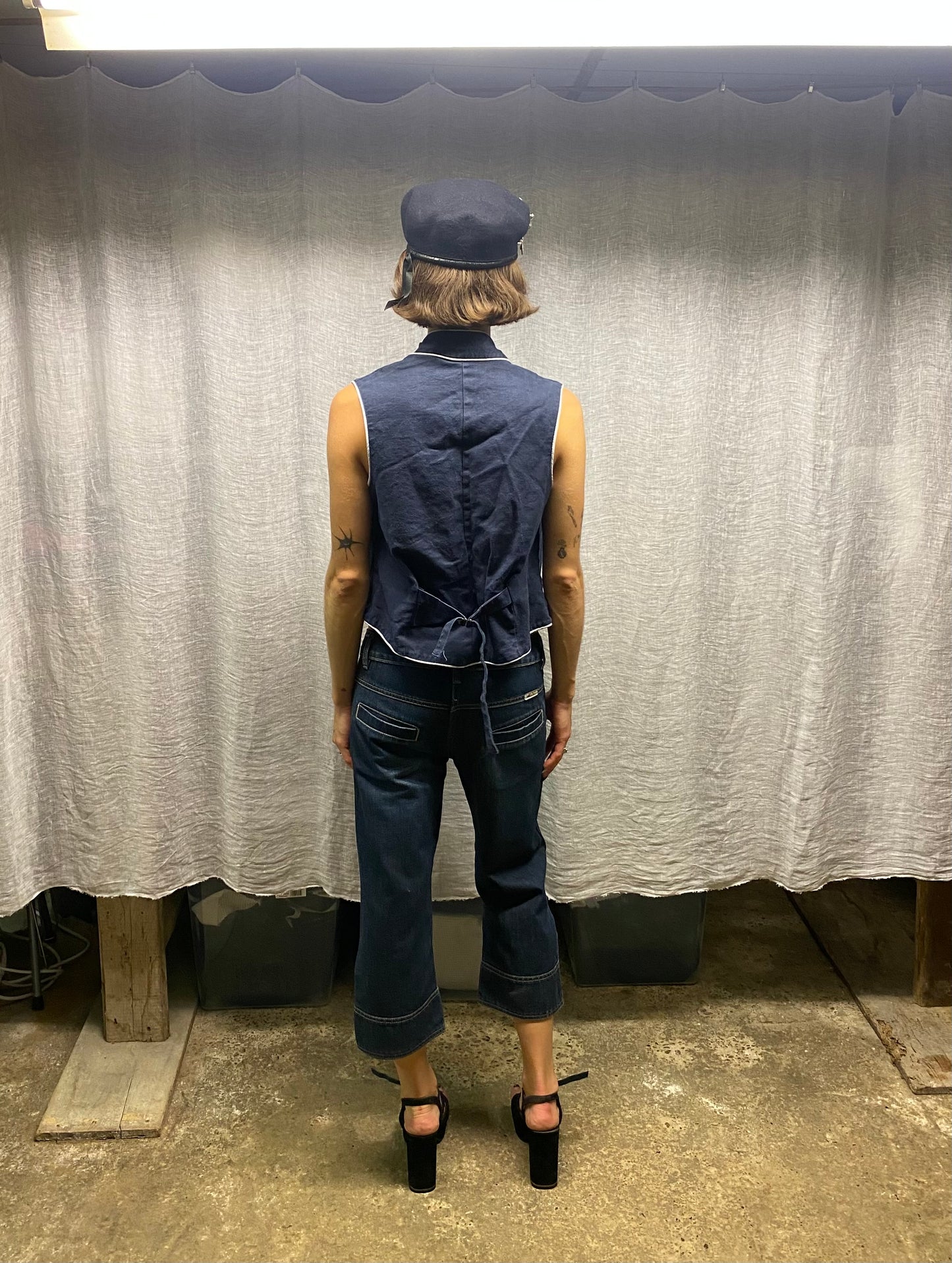 Blue military jacket
