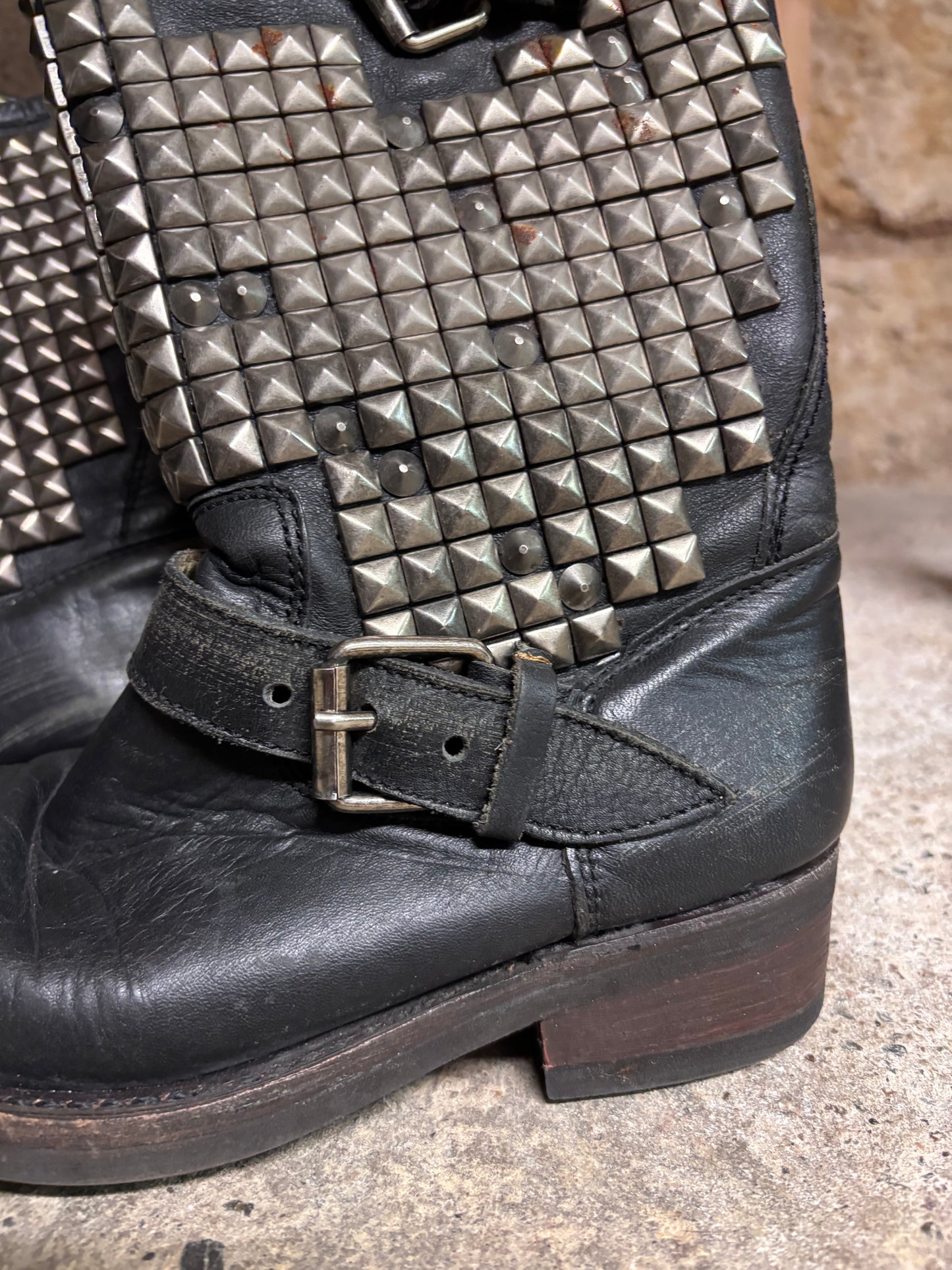 Studded boots