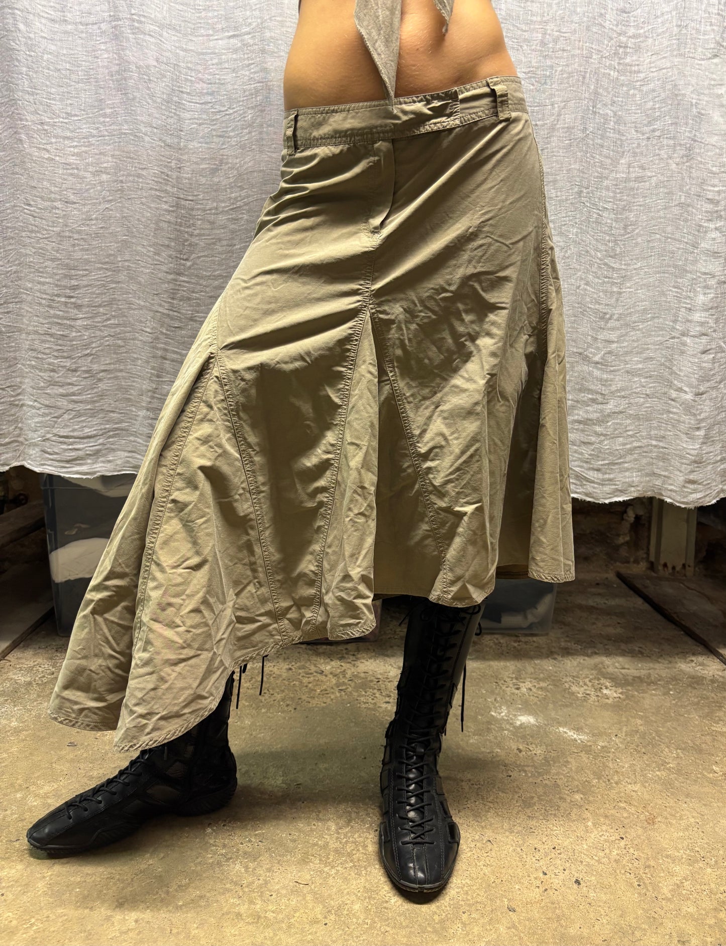 Long beige skirt