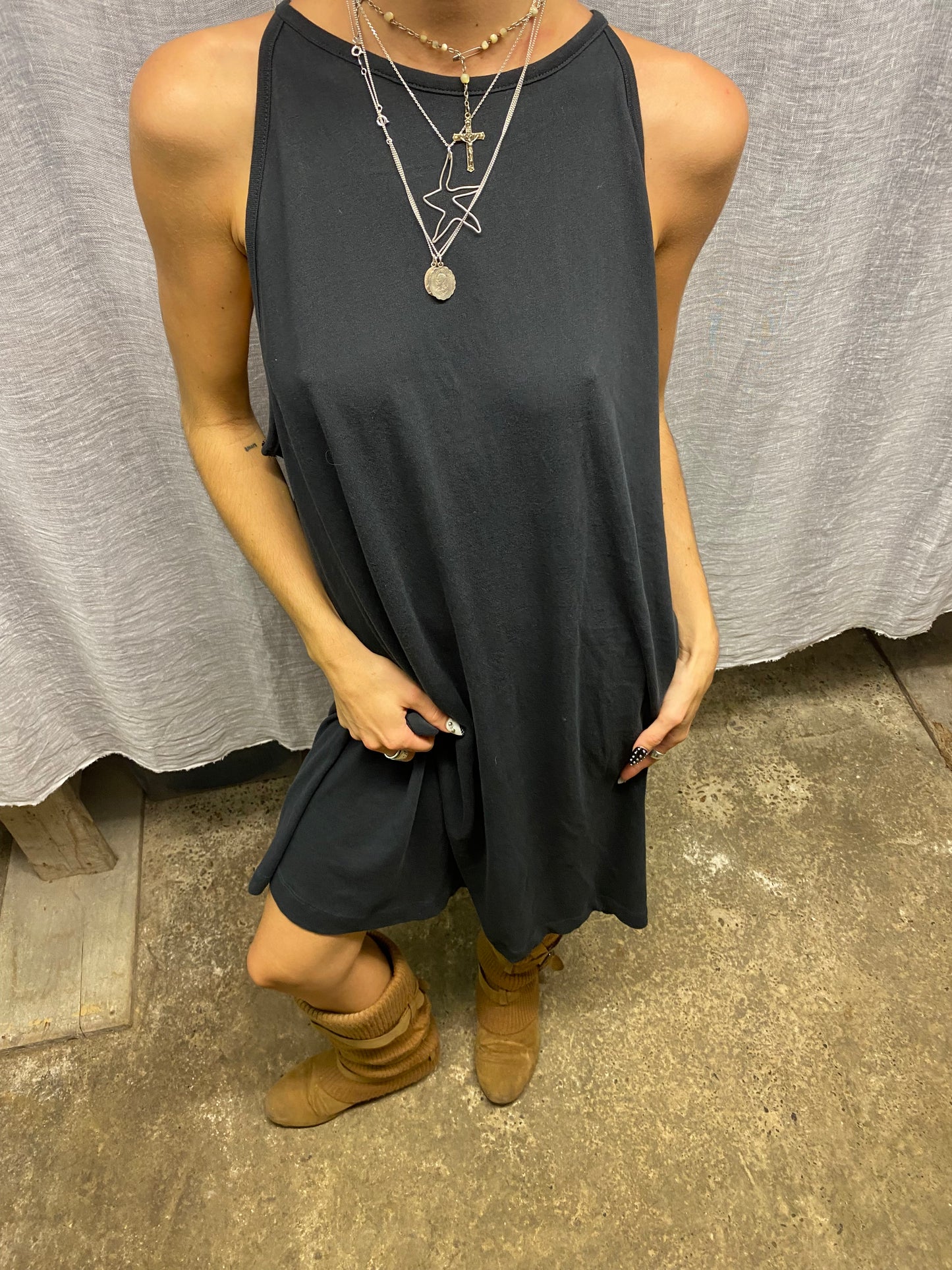 Oversized long dress