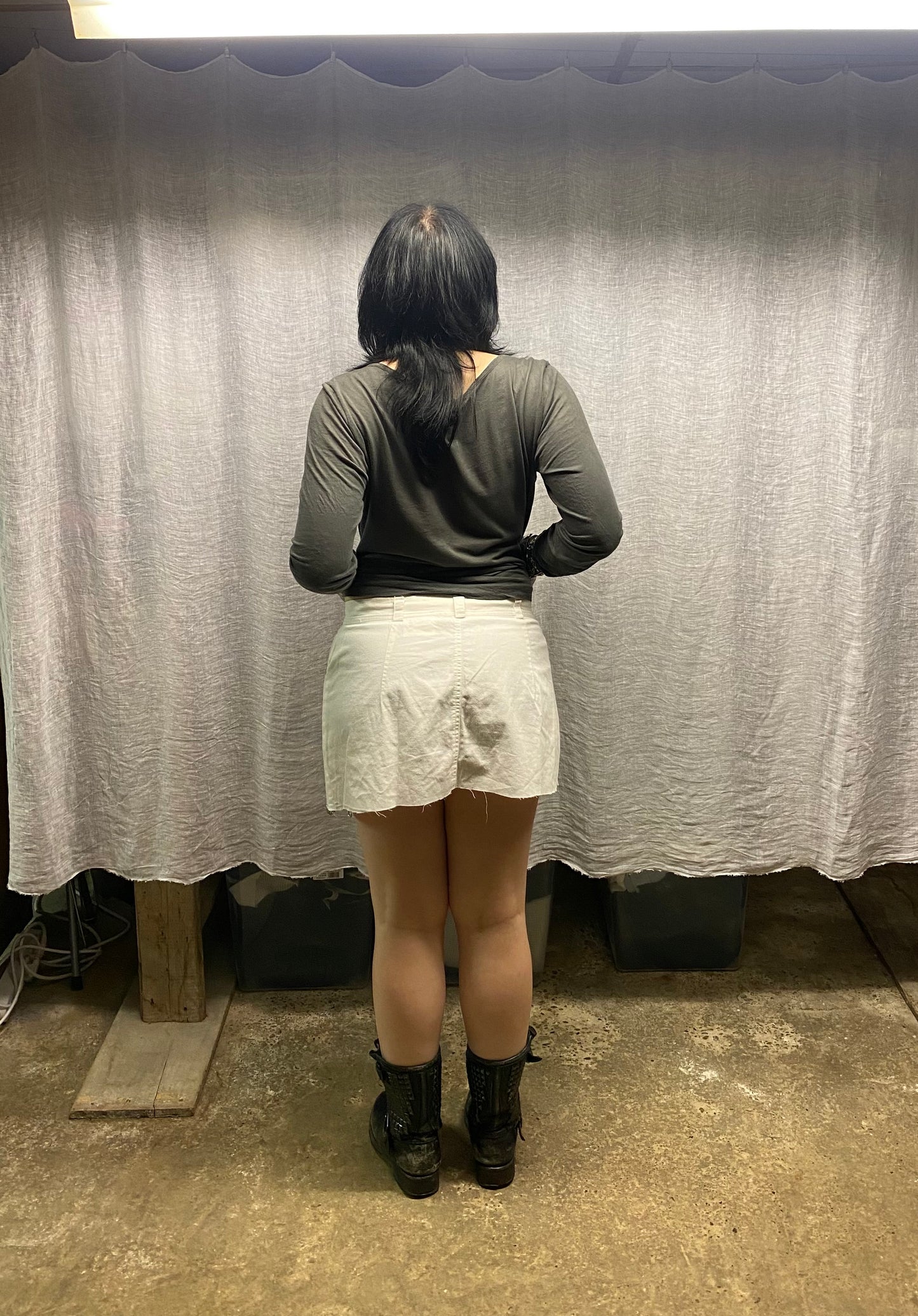 White skirt