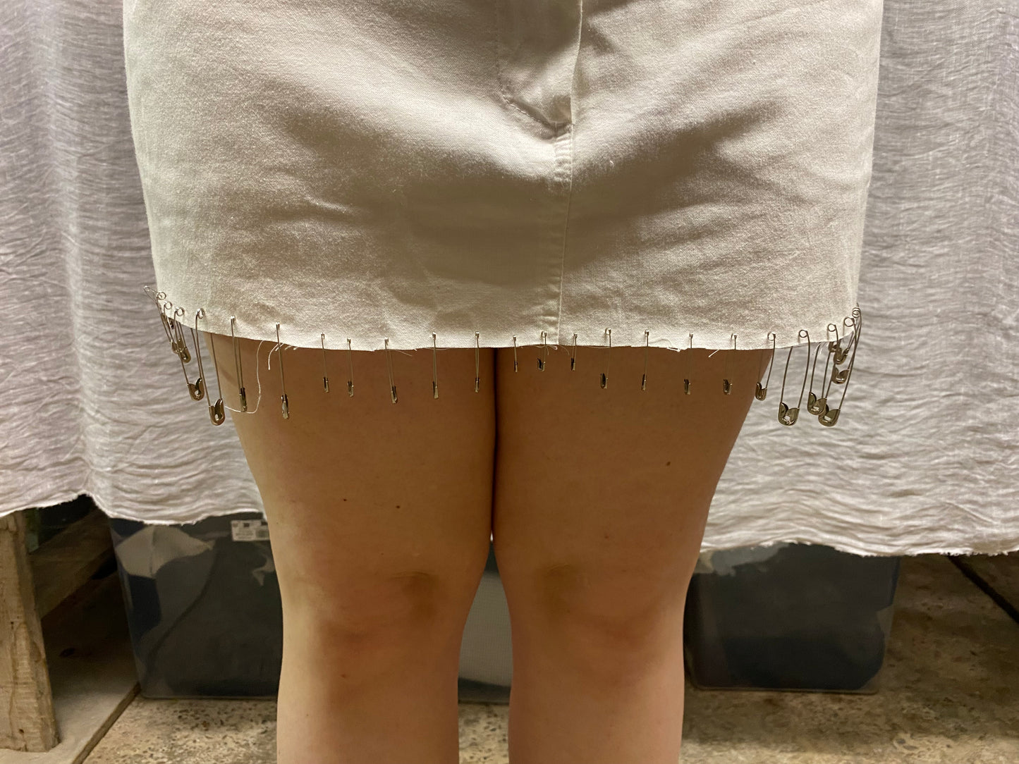 White skirt