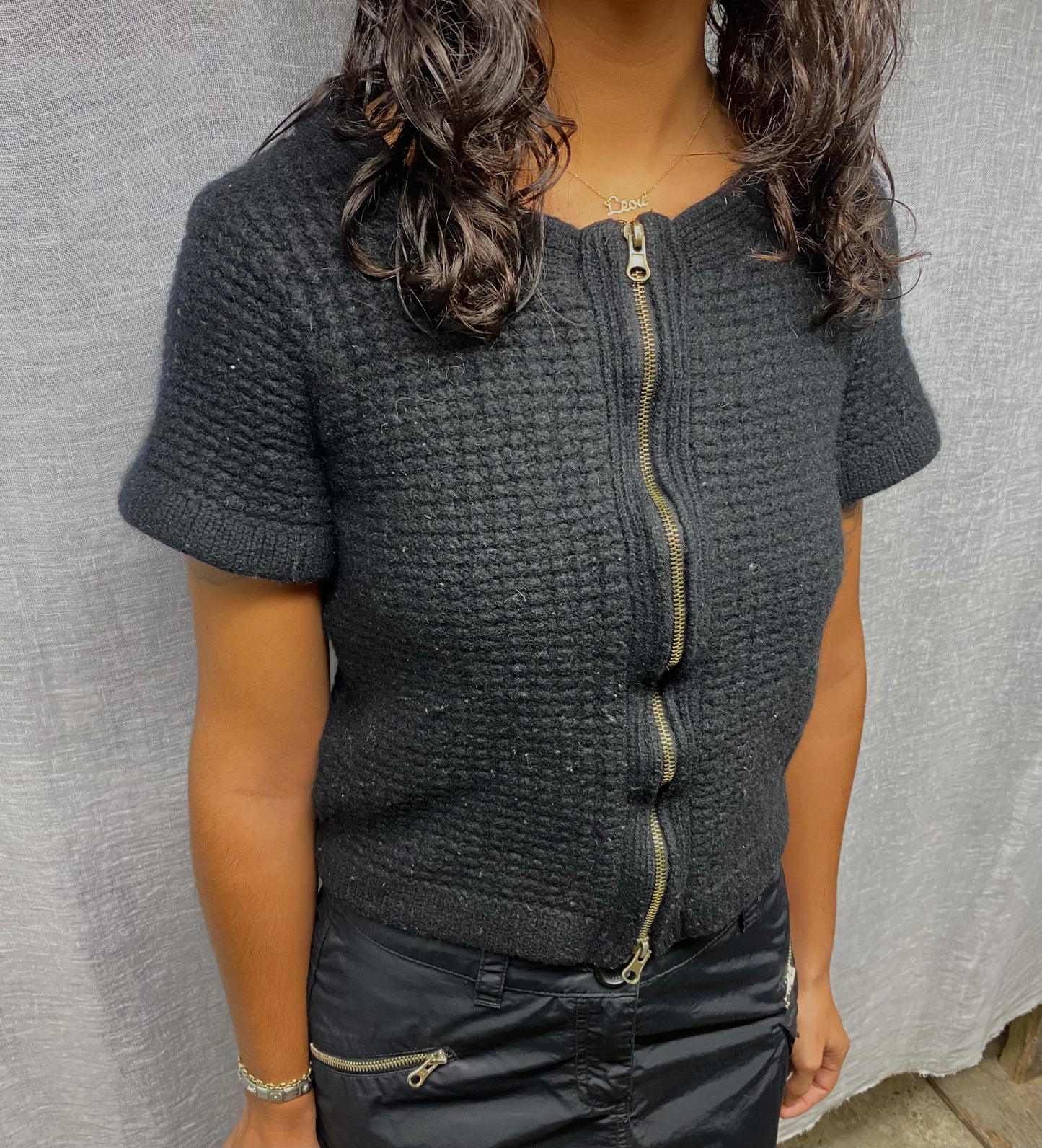 Black waistcoat