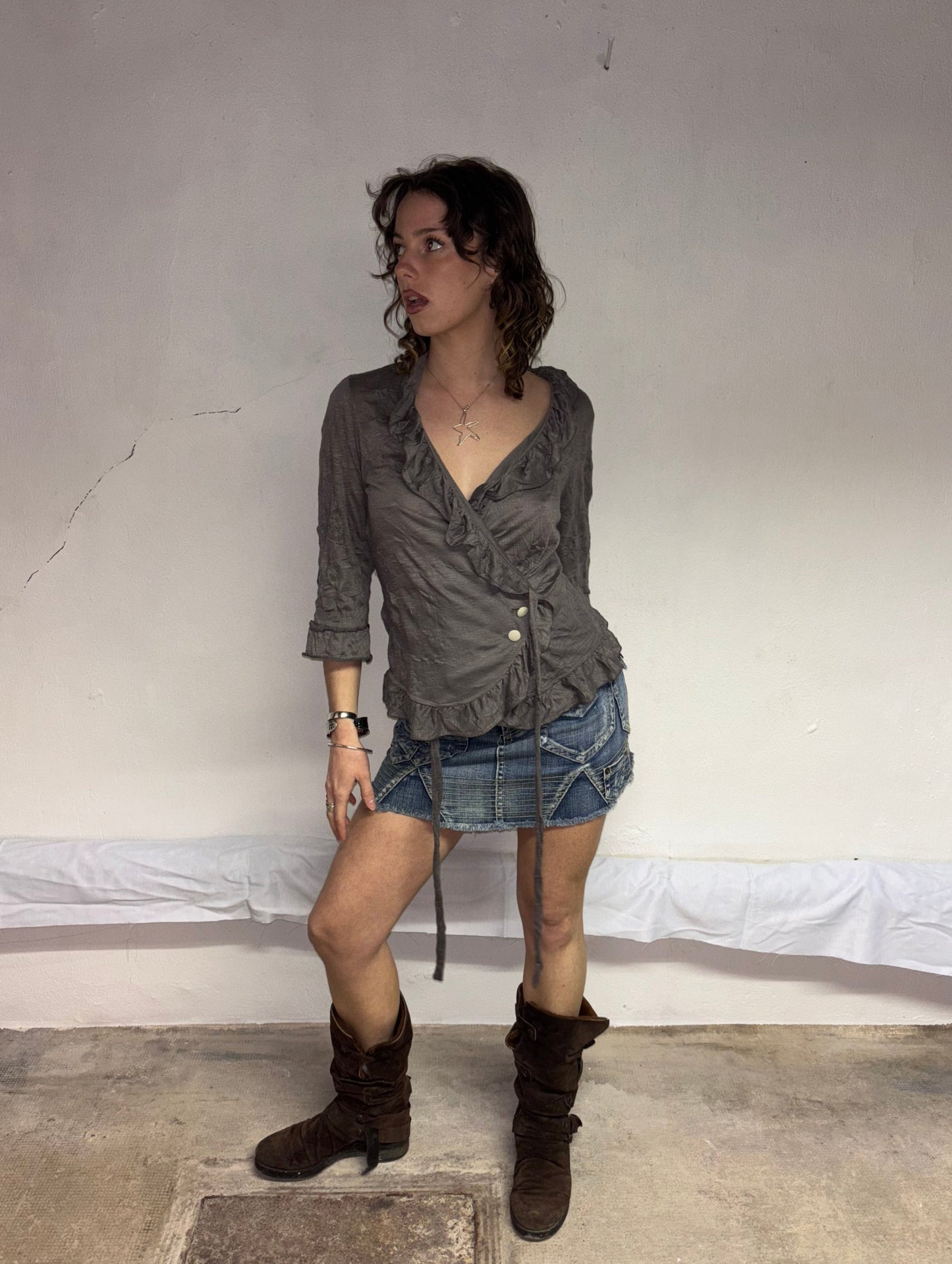 Wrap-around blouse