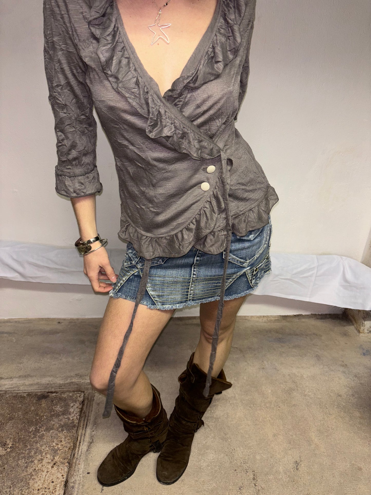 Wrap-around blouse