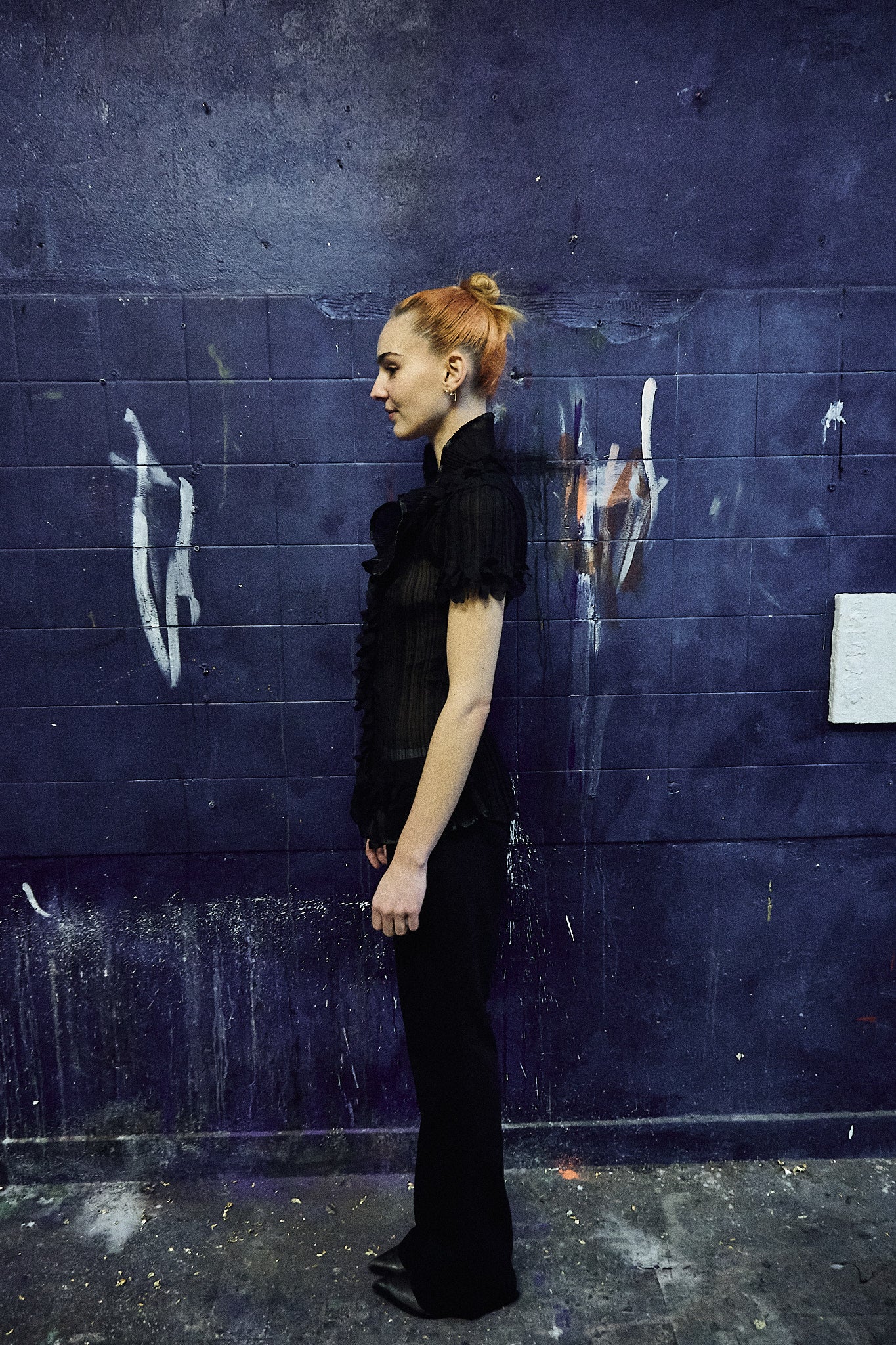 Black sheer top