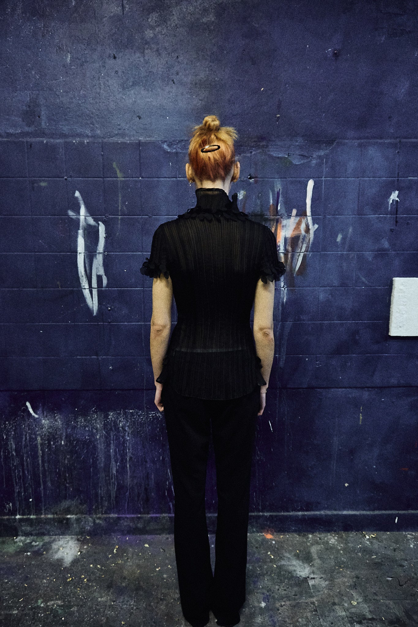 Black sheer top