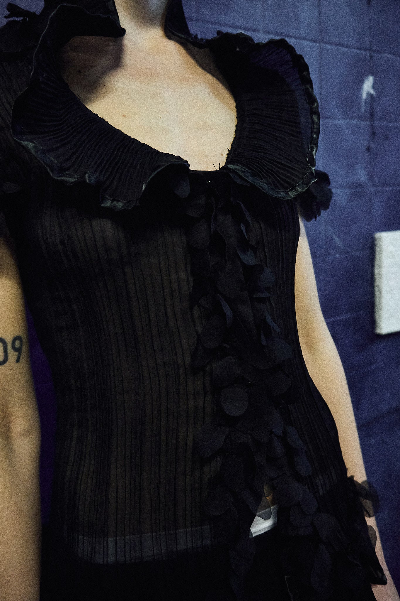 Black sheer top