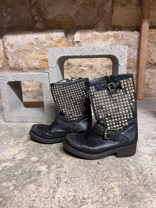 Studded boots