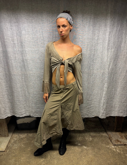 Long beige skirt