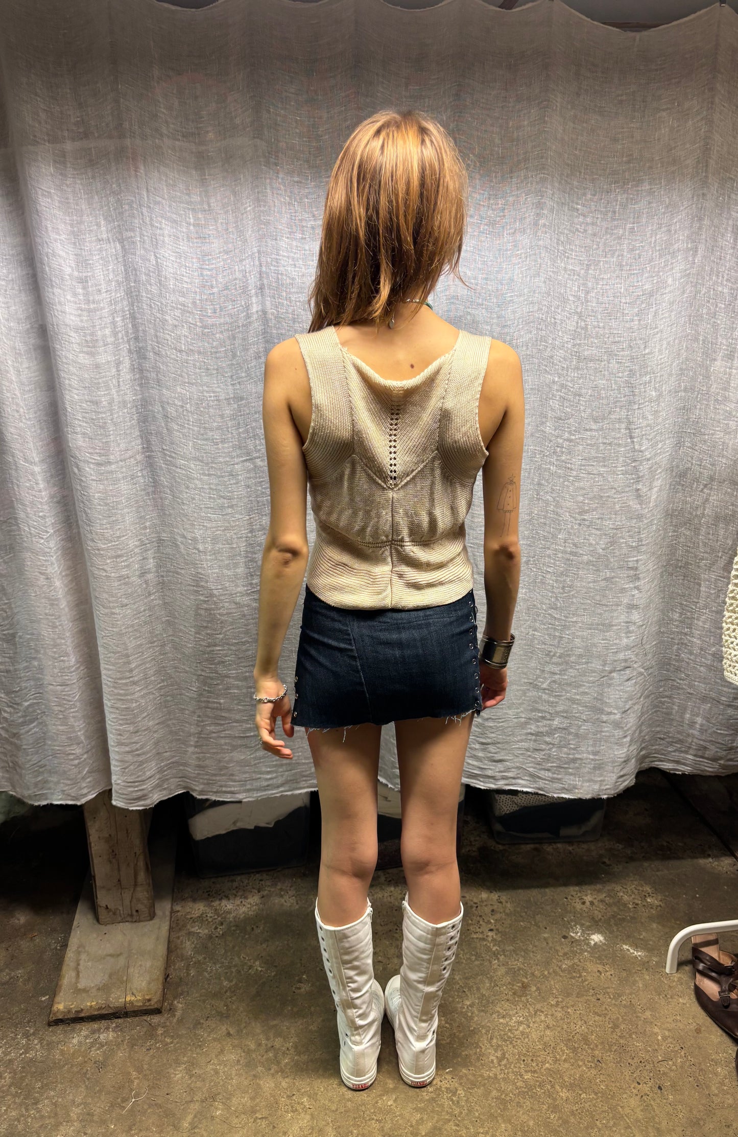 Small sleeveless cardigan
