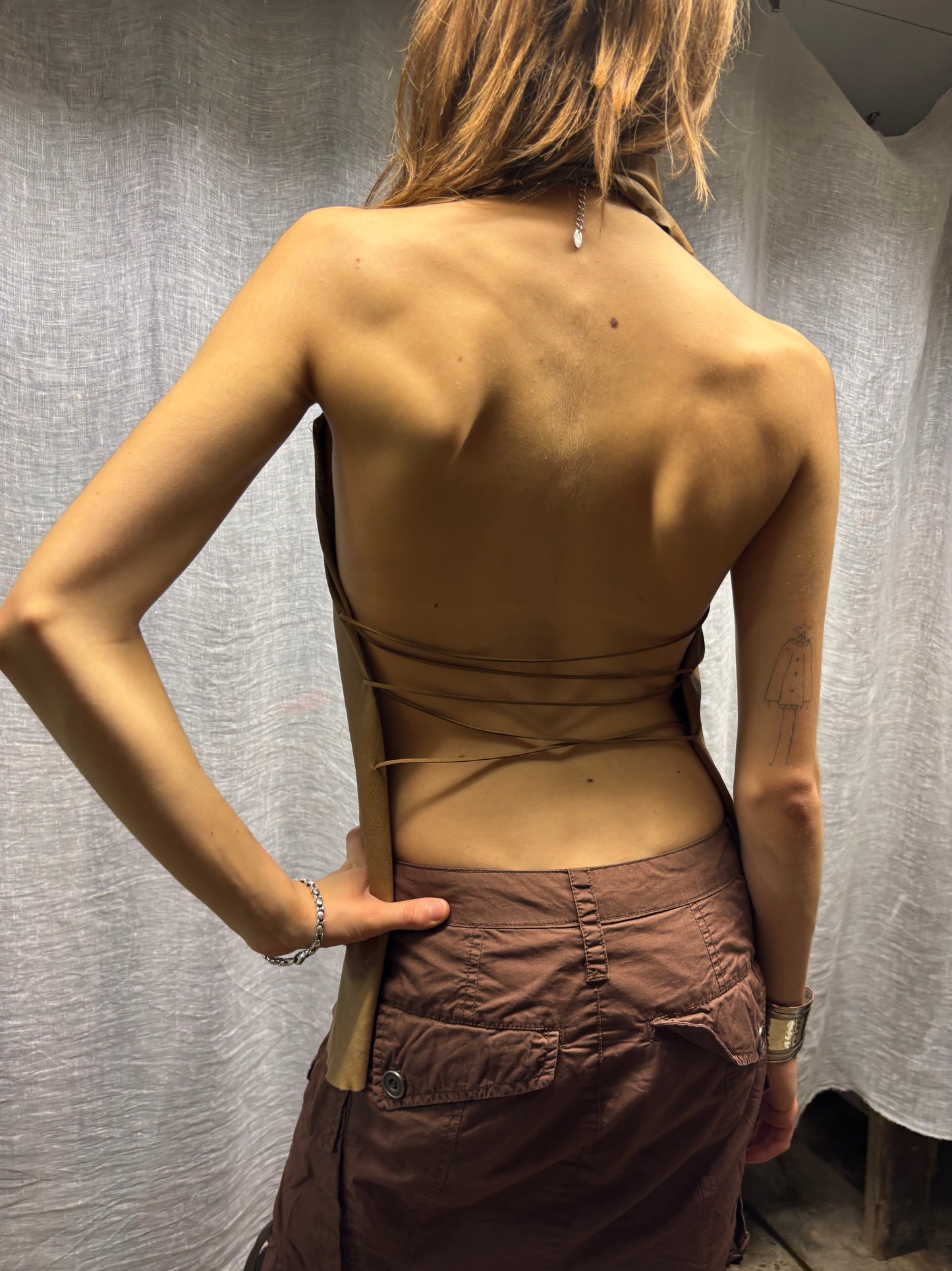 Leather top