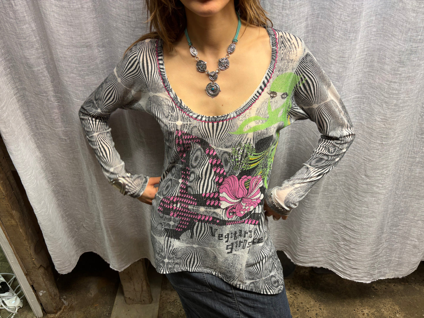 Printed vintage top