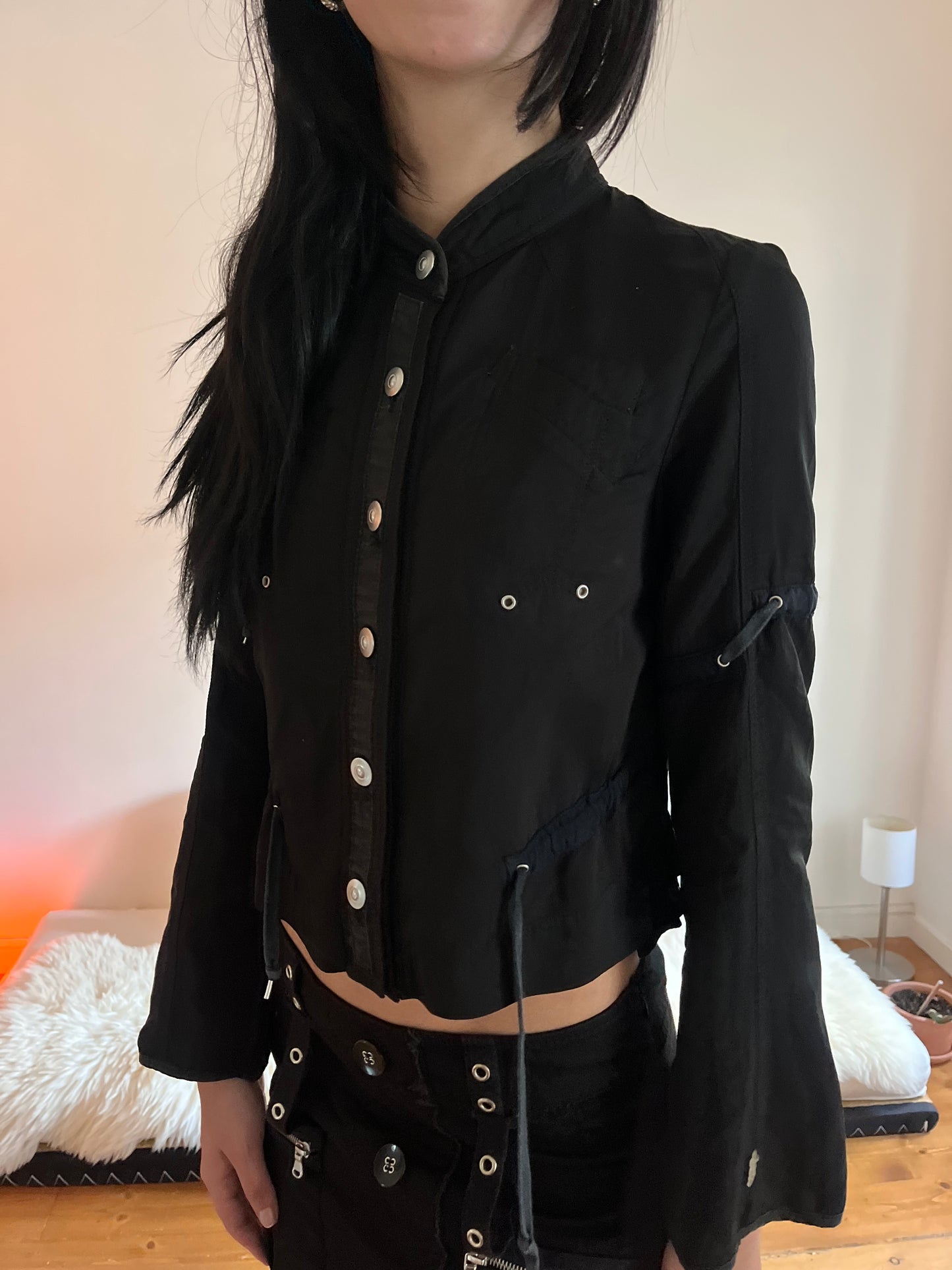 Veste à boutons noire