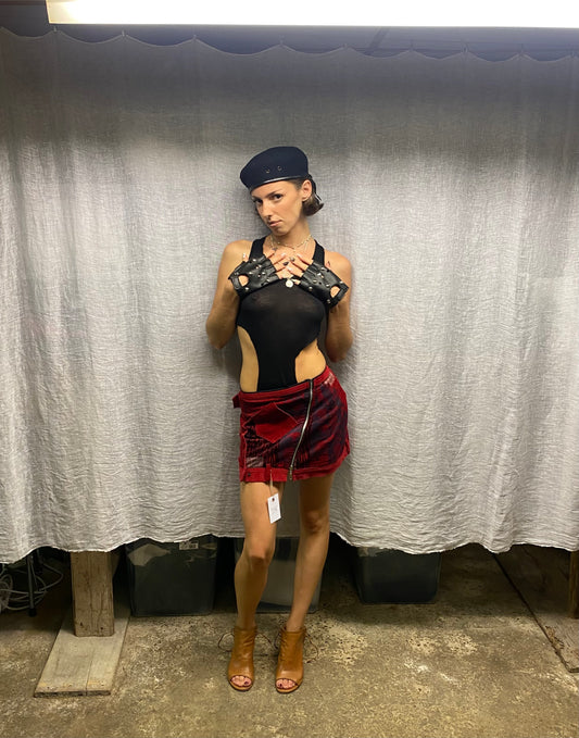 Red skirt