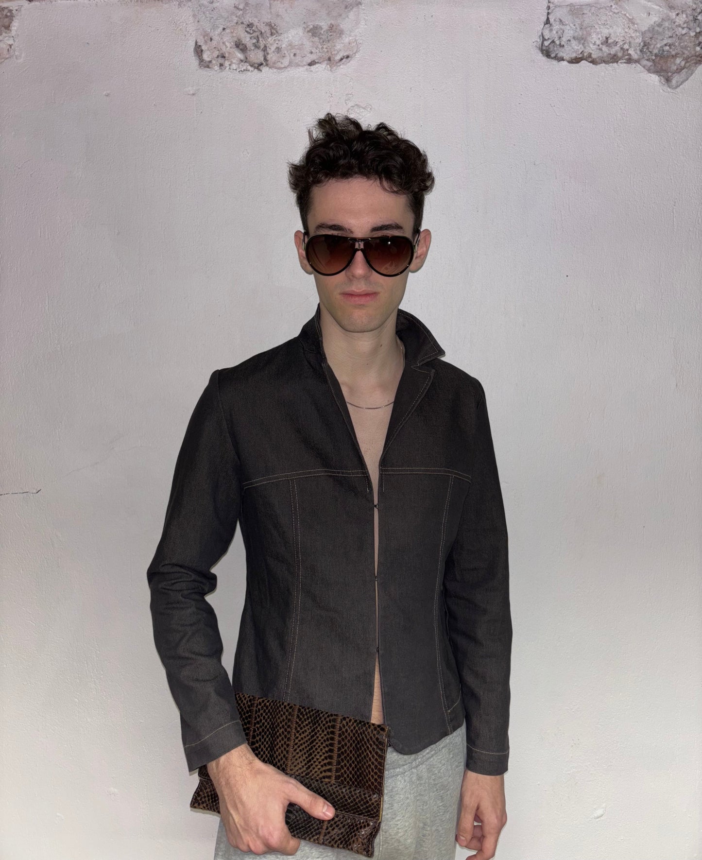 Unisex brown jacket